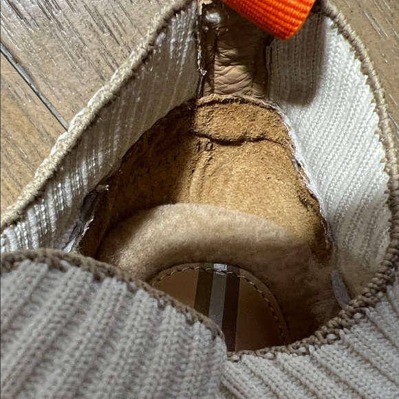 NWOT Sam Eldeman Cream and Brown Sneakers - Picture 7 of 7